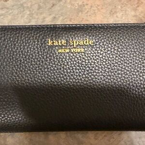 Kate Spade Black Pebbled Leather Wallet